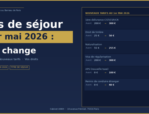 Taxe titre de séjour 2026 : nouveaux tarifs et vos droits