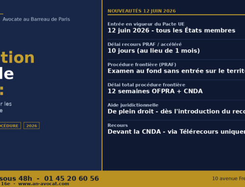 Pacte migration et asile 2026 : recours, délais et procédure | Avocat Paris